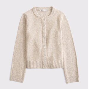 BESTSELLER NWT Textural Crew Cardigan Abercrombie & Fitch